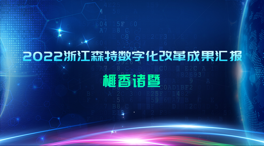2022浙江森特数字化改革成果汇报：榧香诸暨
